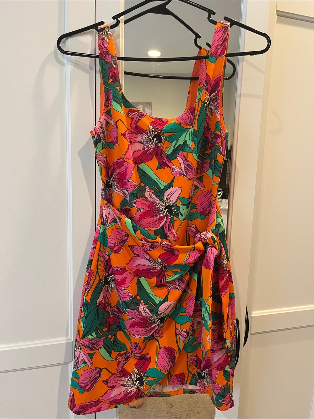 Express Tropical Mini Tulip Dress